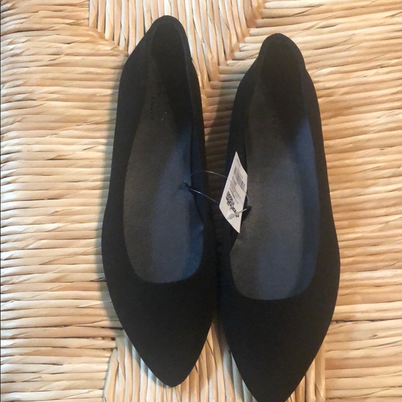 Velveteen pointy toe flat - Picture 2 of 2